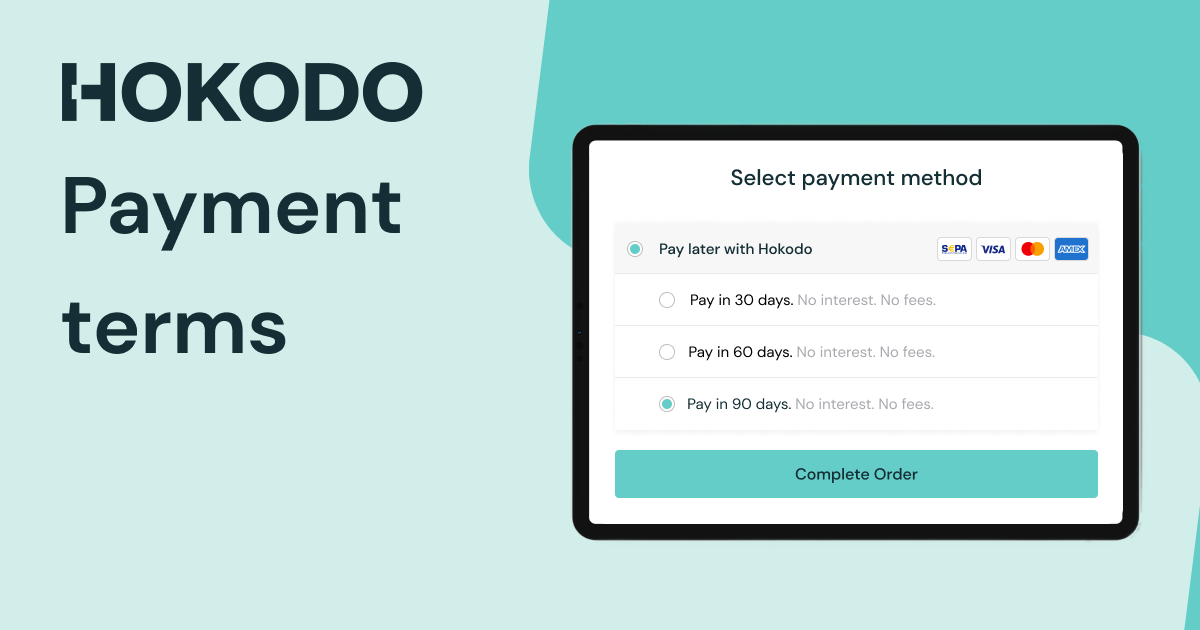 30, 60 and 90 Day Payment Terms | Hokodo's B2B Trade Credit
